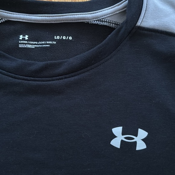 Under Amour Activewear Top Women’s Sz Large Color block Athletic Gym Athleisure - Picture 2 of 3